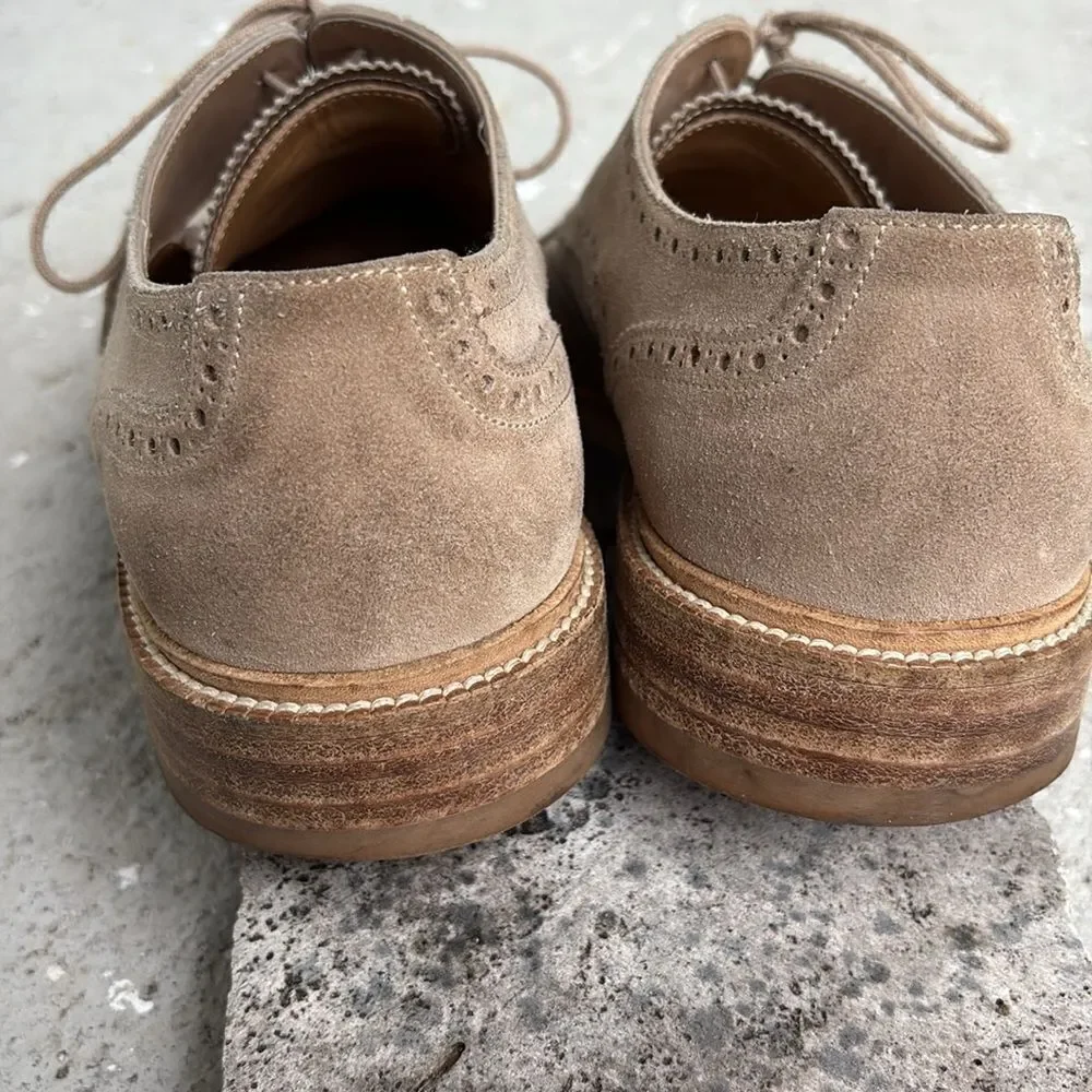Louis Vuitton Brogues tan suede